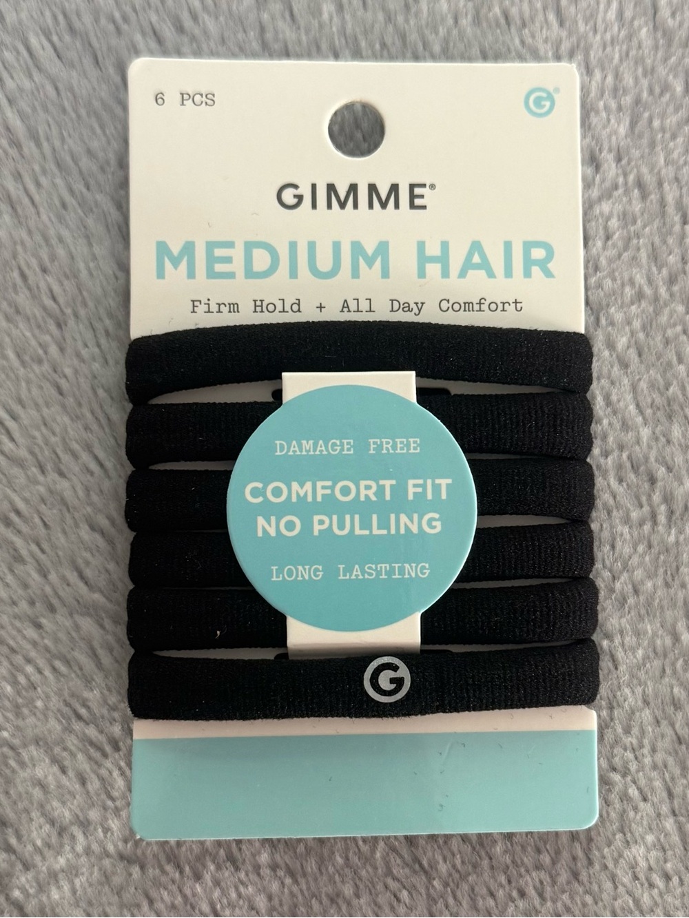 5/$25 🎆 NEW Gimme Medium Hair Ties: 6 pcs, Black